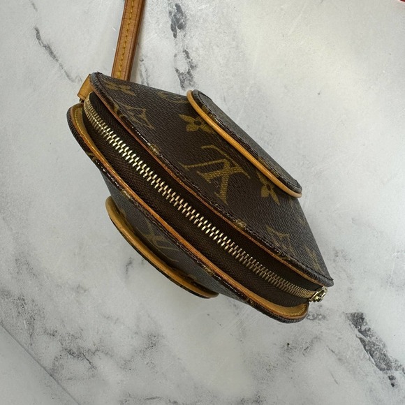 Louis Vuitton Monogram Ellipse mini Bag Monogram canvas LV Wristlet Clutch Rare - Picture 7 of 15